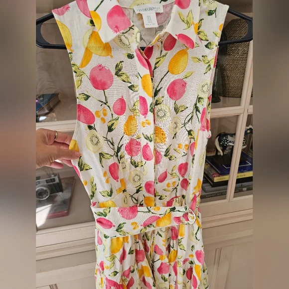 Cynthia Rowley Linen Blend Summer Dress - Picture 5 of 10